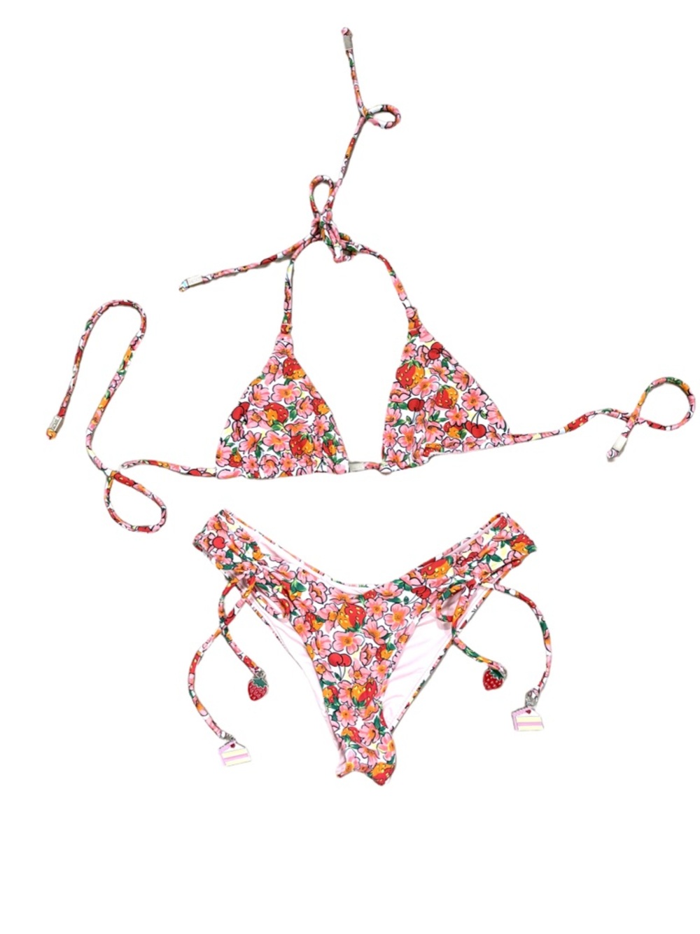 Blackbough cherry berry Triangle String Bikini